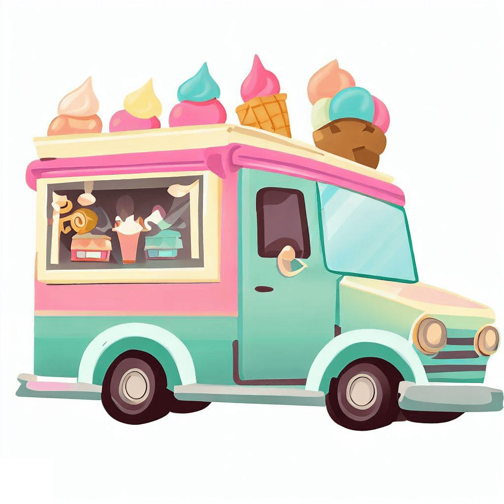 Ice Cream Truck Clipart Free