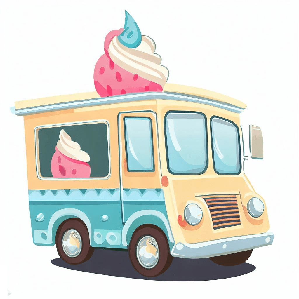 Ice Cream Truck Clipart Png Image