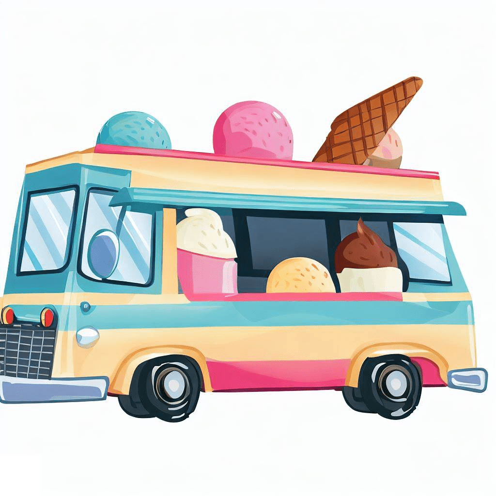 Ice Cream Truck Clipart Png Photos