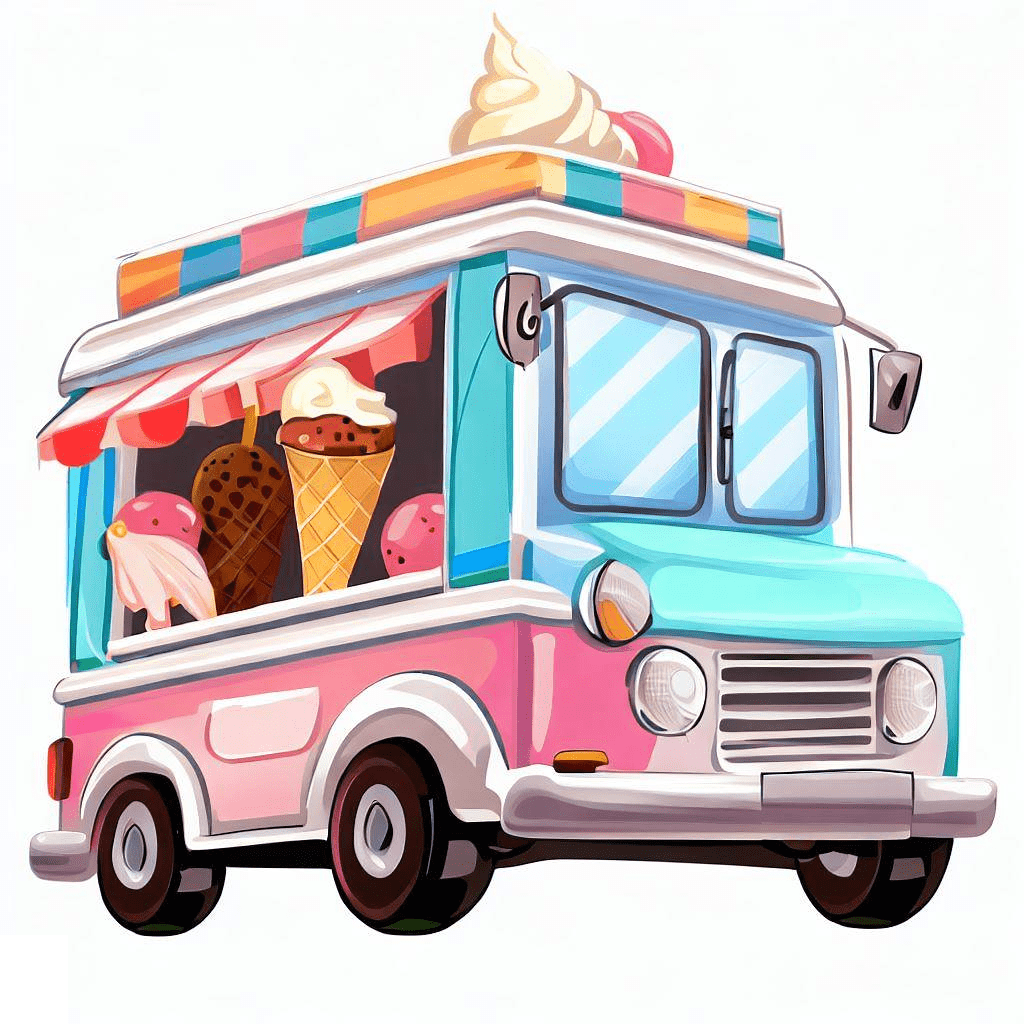 Ice Cream Truck Clipart Png Picture