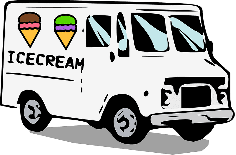 Ice Cream Truck Clipart Transparent Background