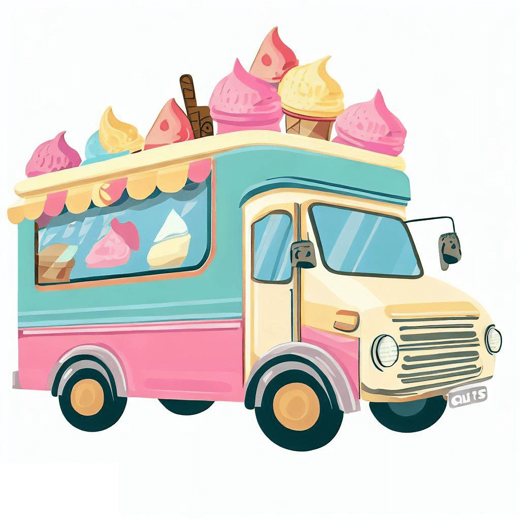 Ice Cream Truck Clipart for Free