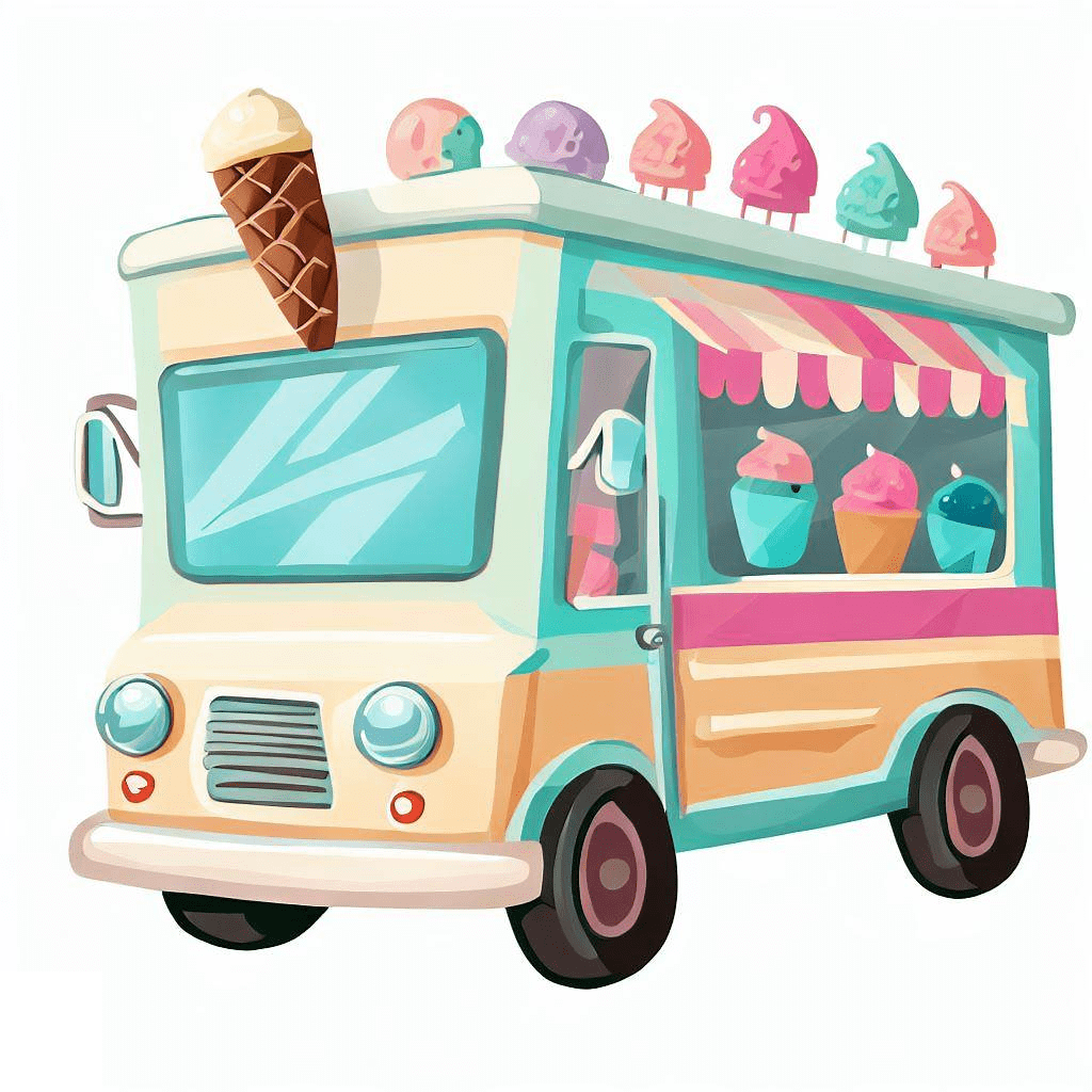 Ice Cream Truck Free Clipart