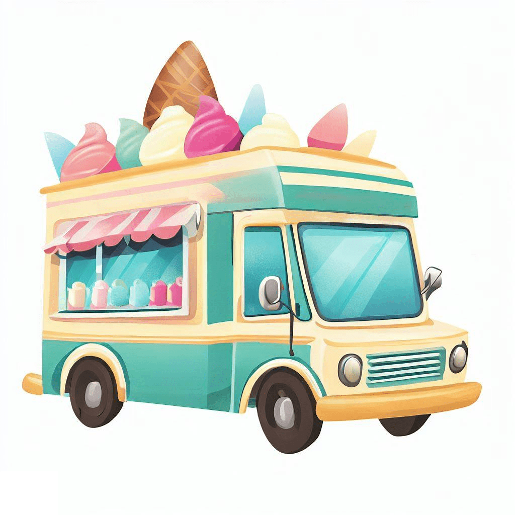 Ice Cream Truck Free Png Image