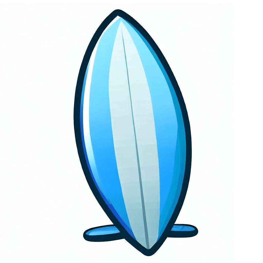 Image of Surfboard Clipart