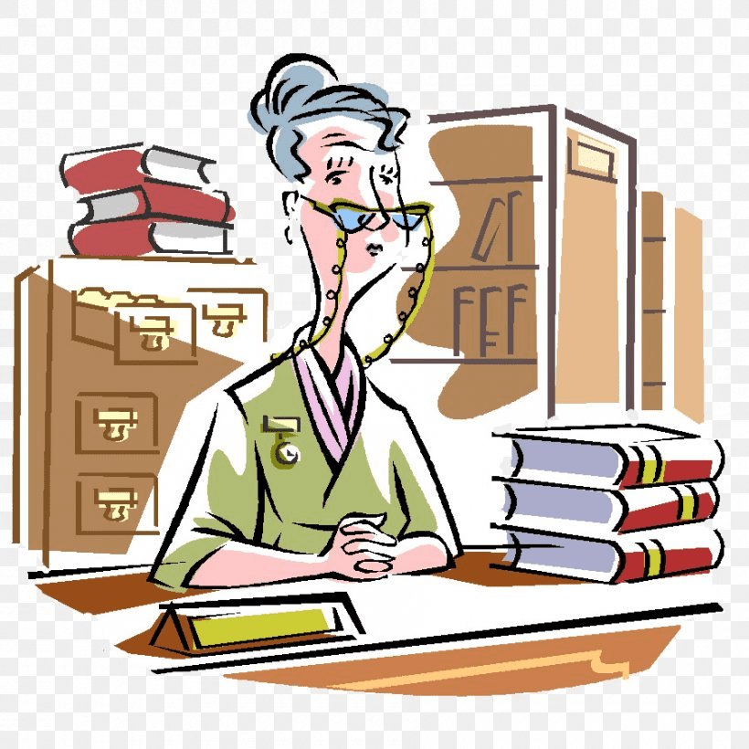 Librarian Clipart Image