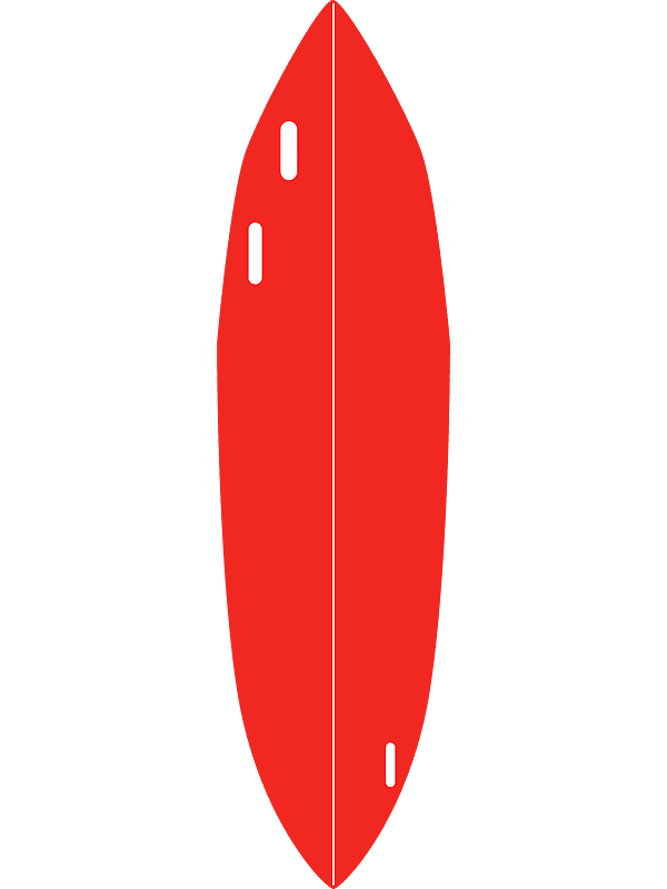 Red Surfboard Clipart Transparent