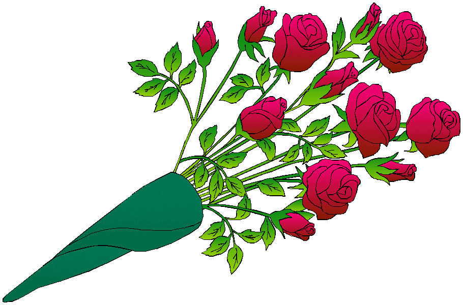 Rose Flower Bouquet Clipart