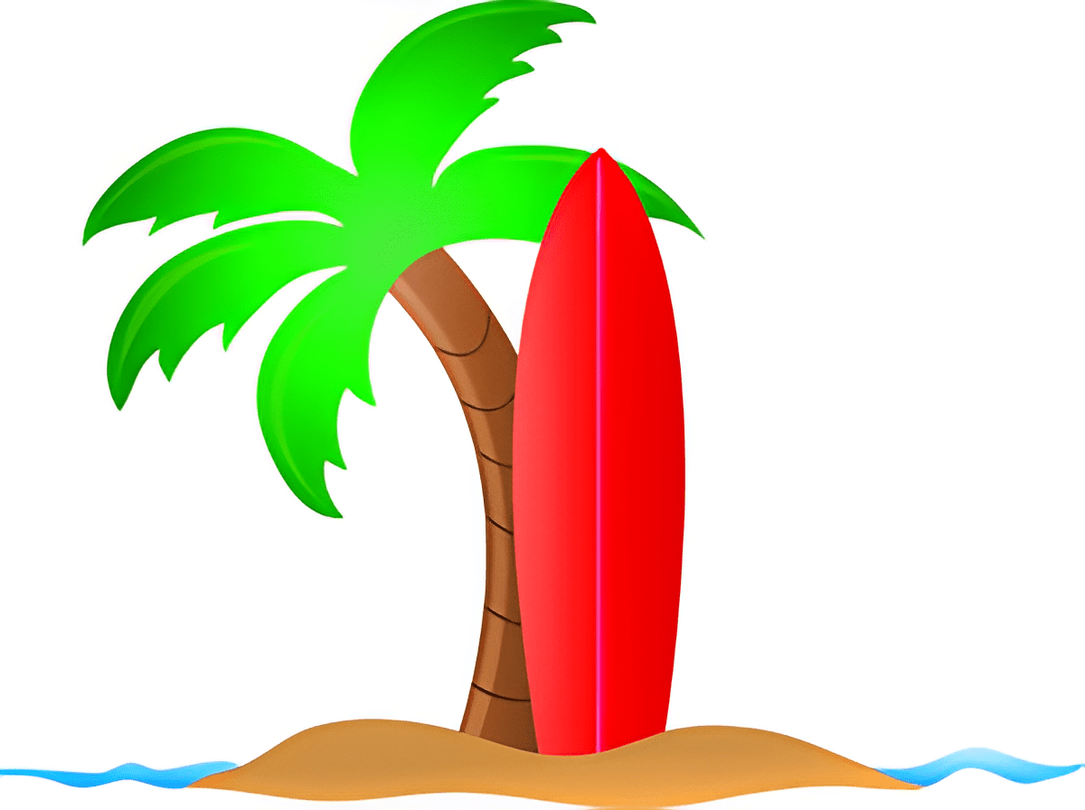 Surfboard Clipart Png Download