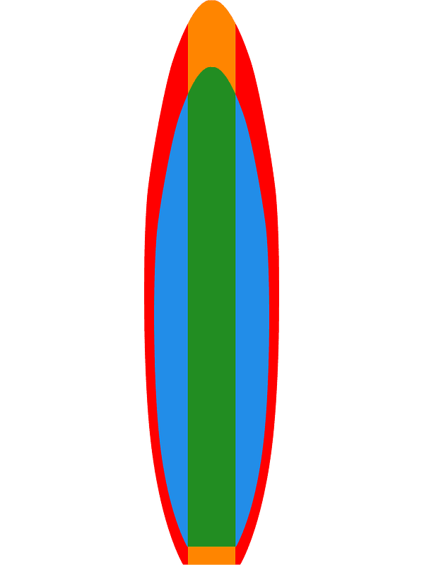 Surfboard Transparent Clipart