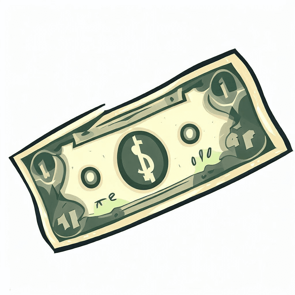 A Dollar Bill Clipart