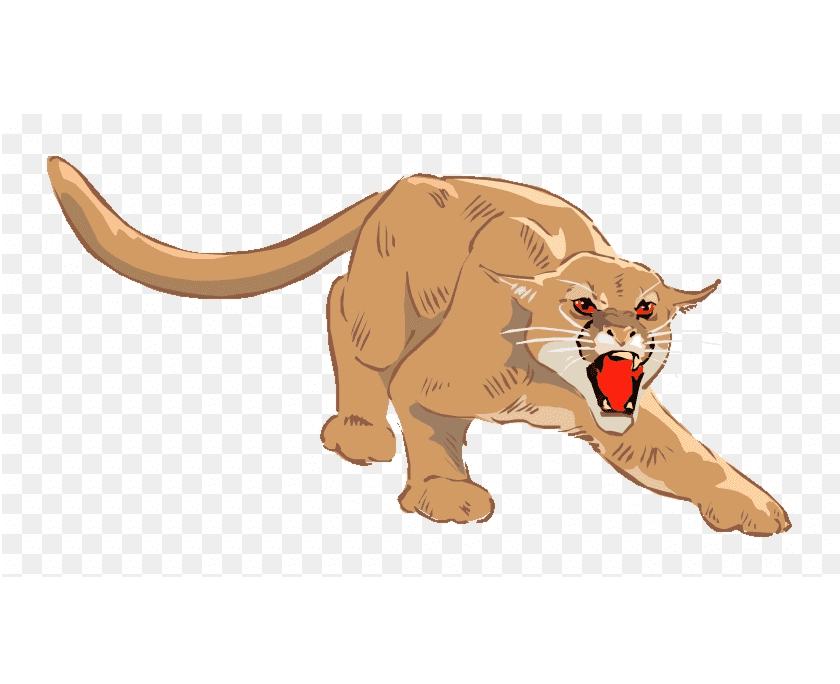 Angry Cougar Clipart