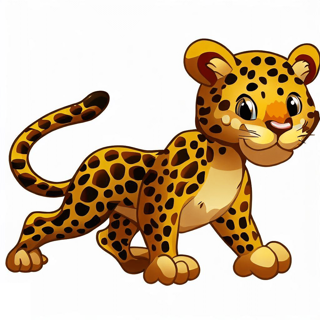 Baby Leopard Clipart