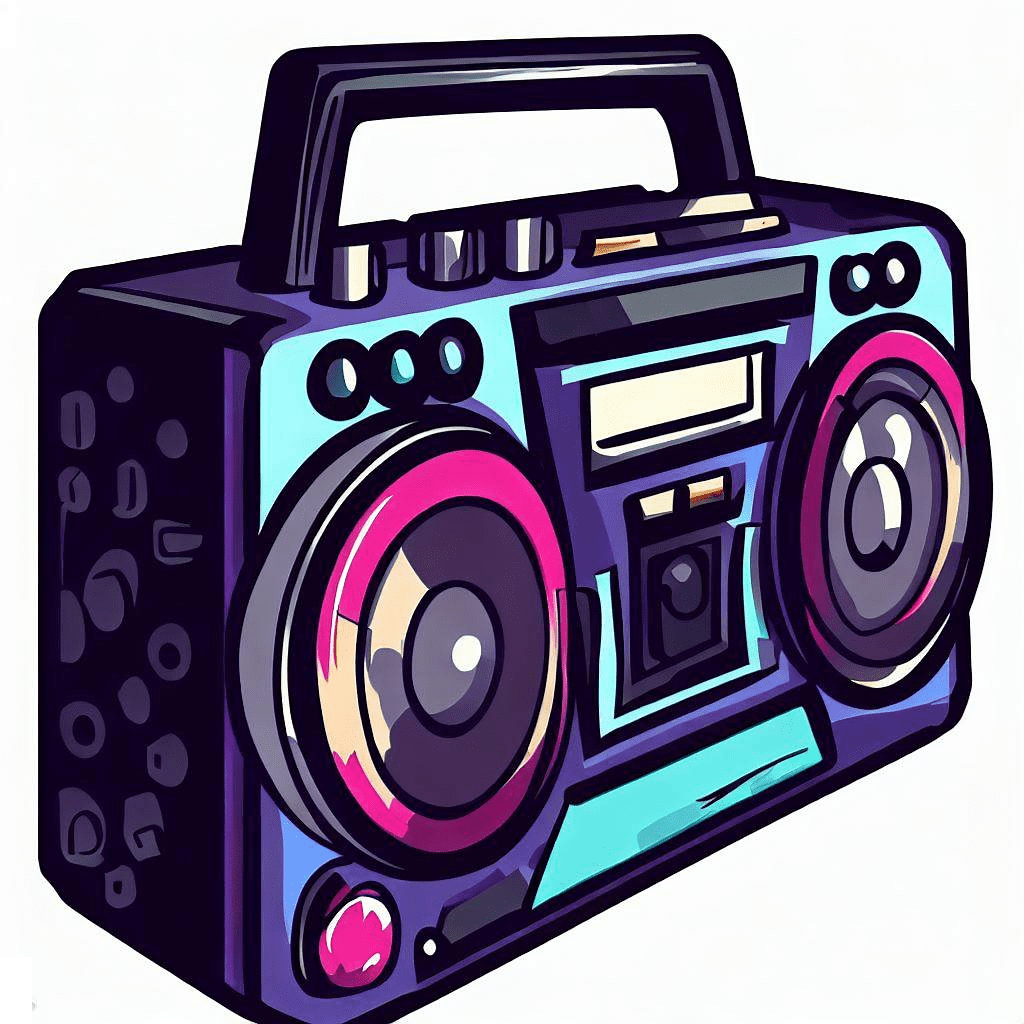 Boombox Clipart Free Png Image