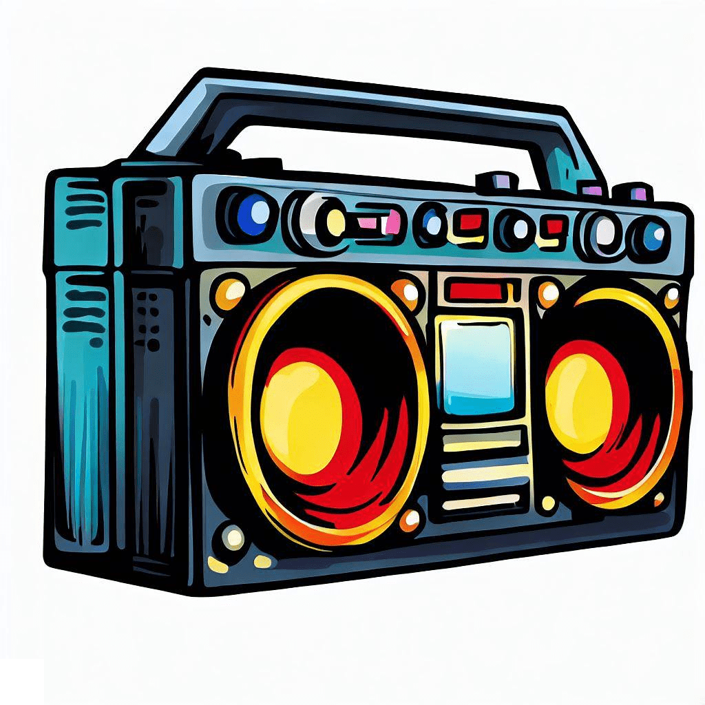 Boombox Clipart Image