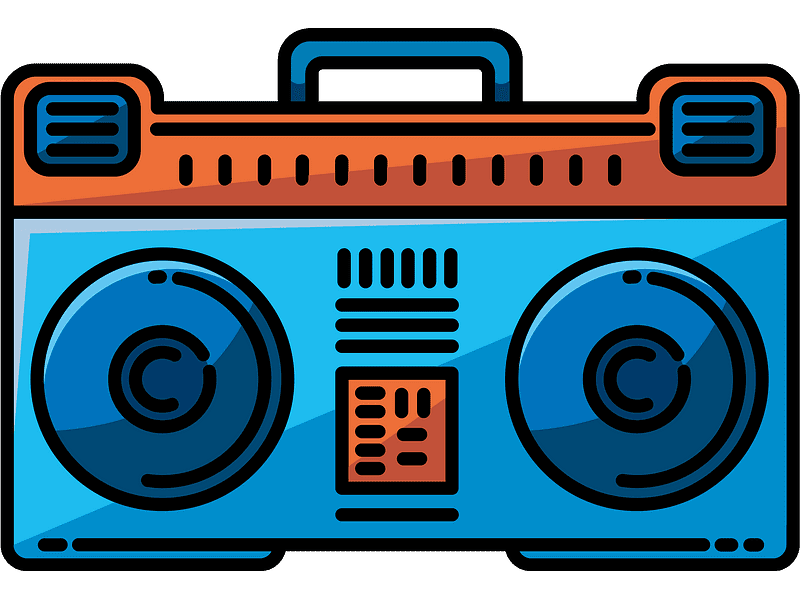 Boombox Clipart Transparent Background