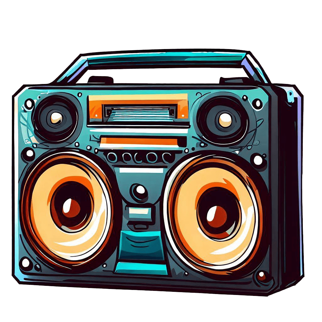 Boombox Clipart Transparent Free