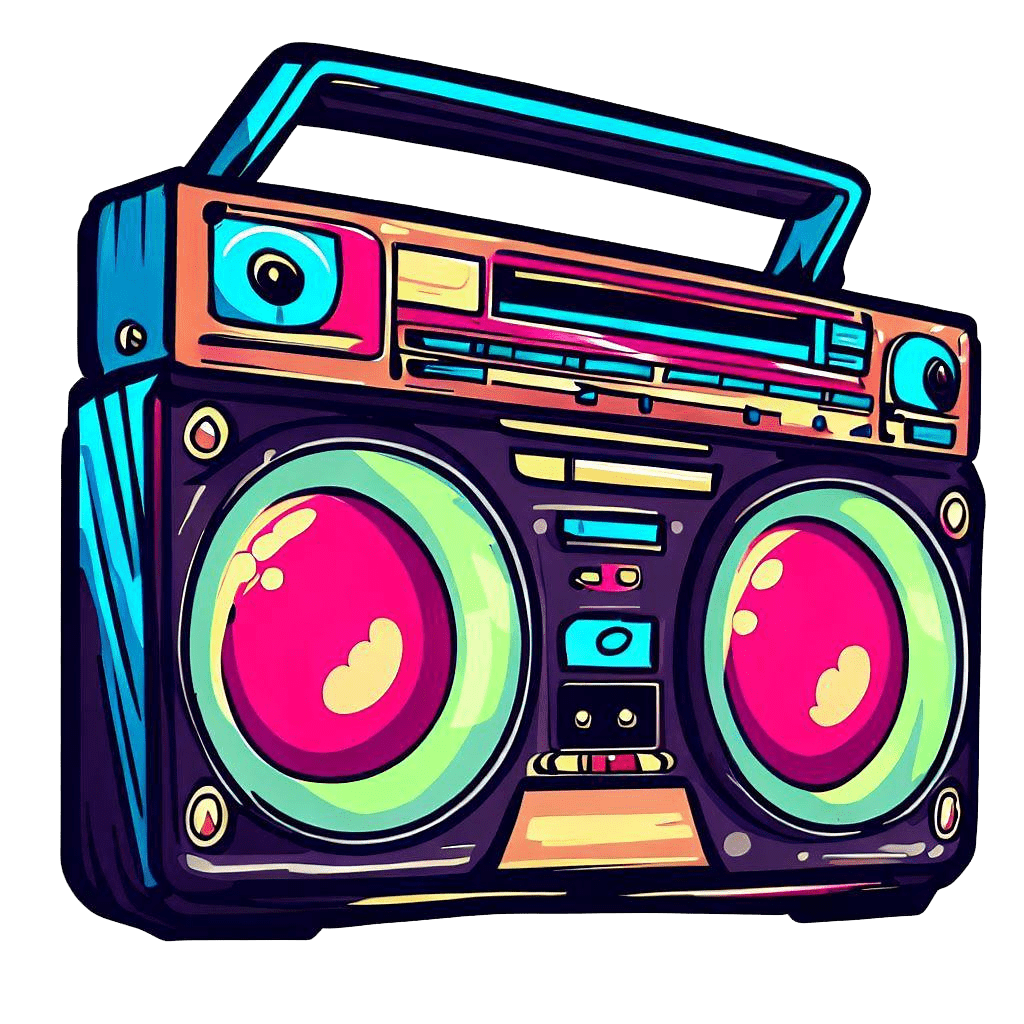 Boombox Transparent Background Clipart