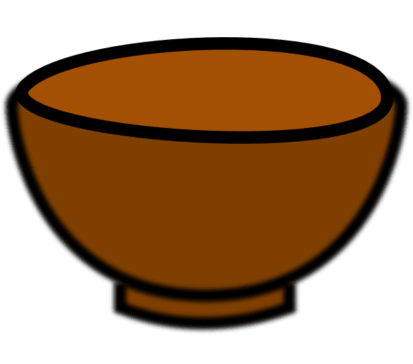 Brown Bowl Clipart