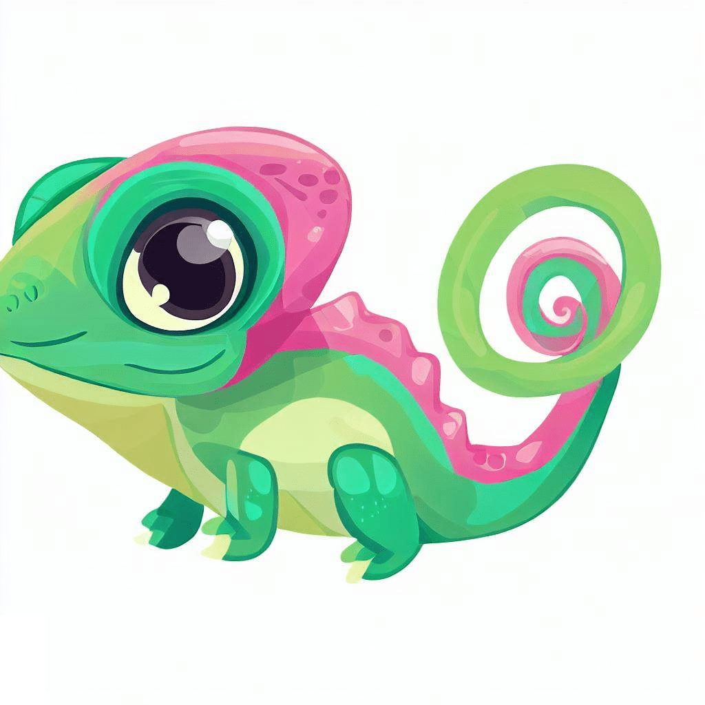 Cartoon Chameleon Clipart
