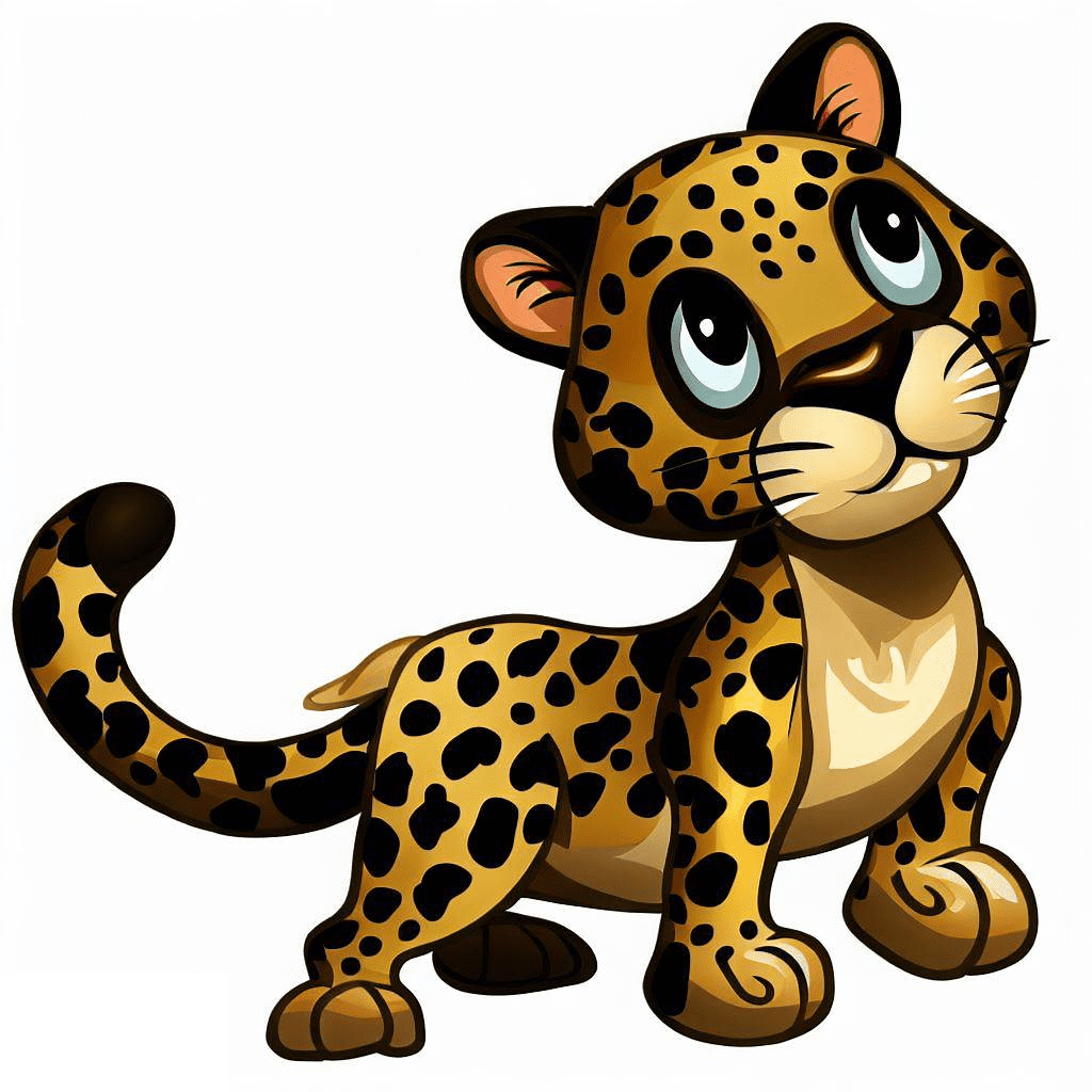 Cartoon Leopard Clipart