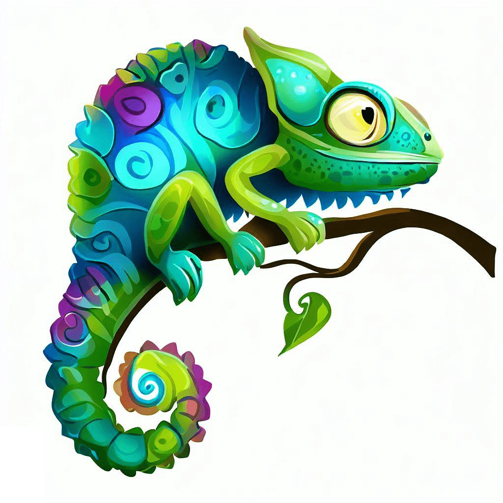 Chameleon Clip Art Image