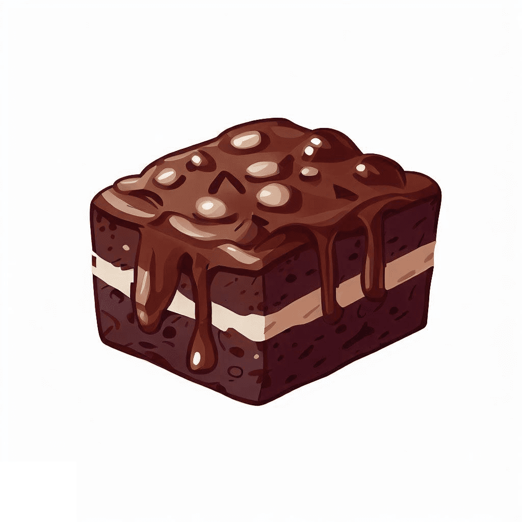 Chocolate Brownie Clipart Image