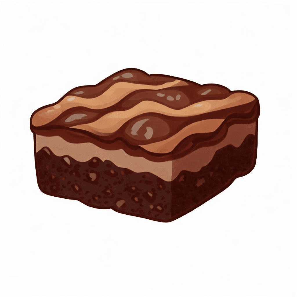 Chocolate Brownie Clipart Png Free