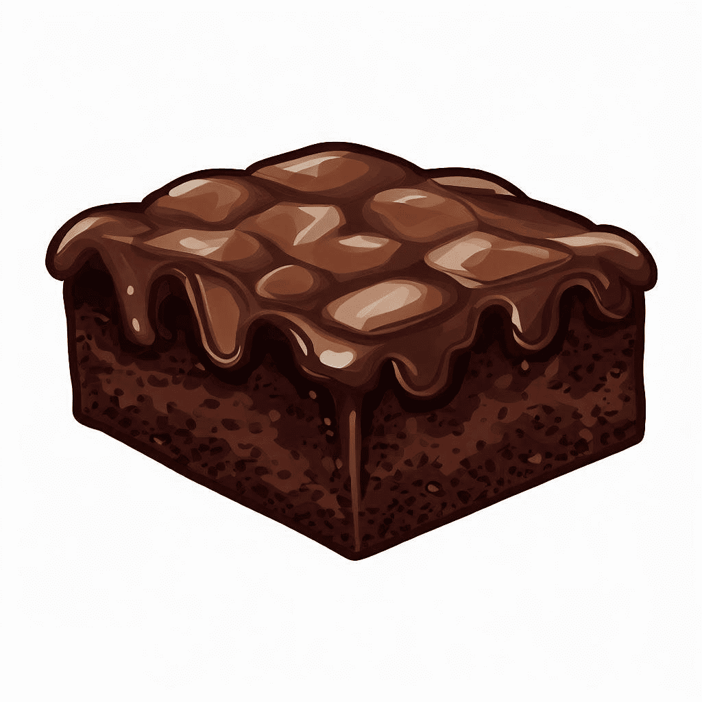 Chocolate Brownie Clipart Png Image