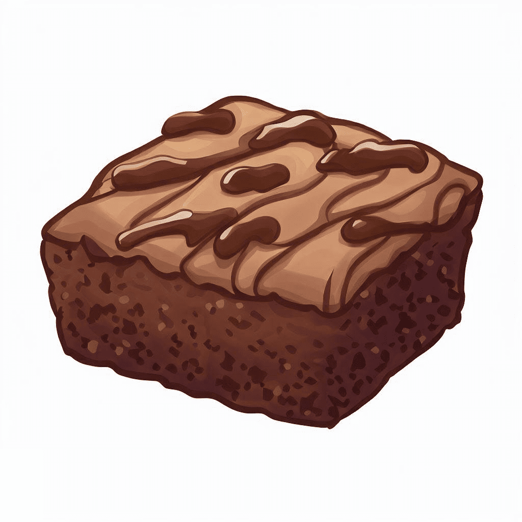 Chocolate Brownie Dessert Clipart