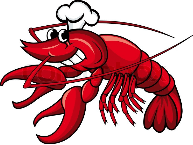 Crawfish Chef Clipart