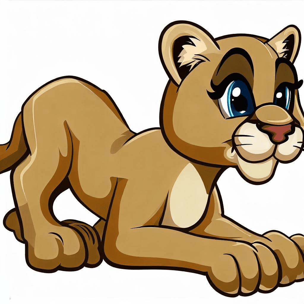 Cute Cougar Clipart