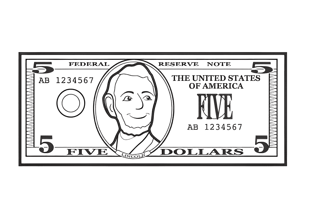 Five Dollar Bill Clipart