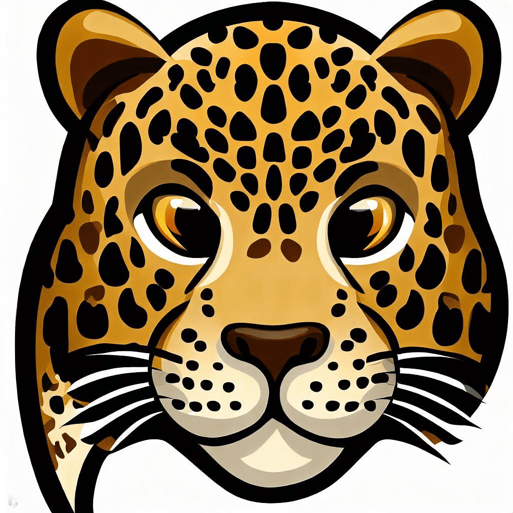Leopard Head Clipart