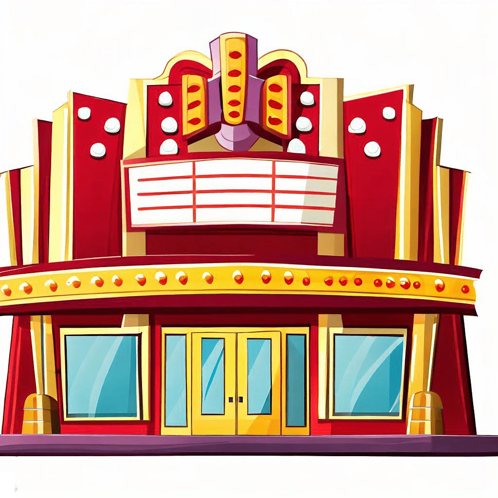 Movie Theater Building Clipart Free