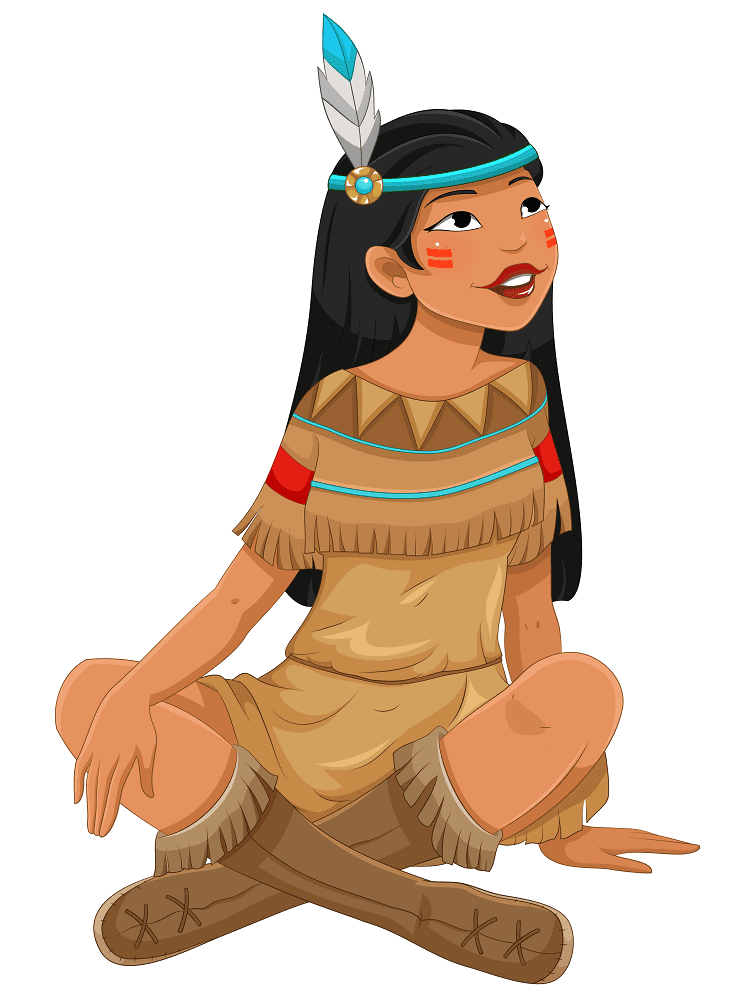 Native American Girl Clipart Png