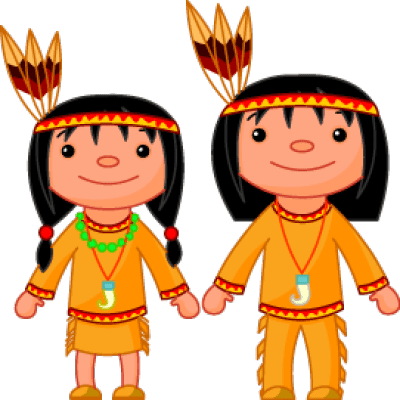 Native American Kids Clipart