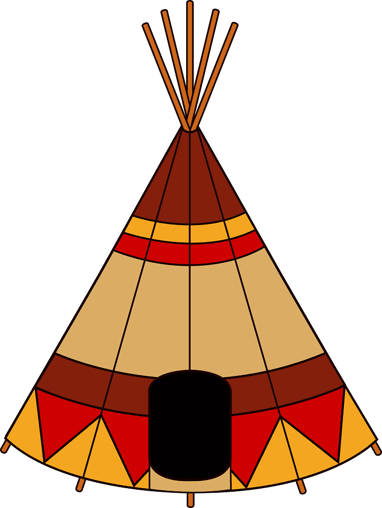 Native American Teepee Clipart
