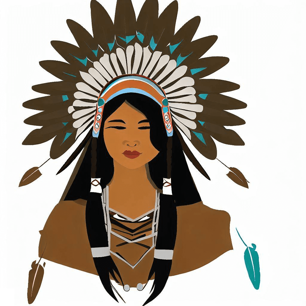 Native American Woman Clip Art