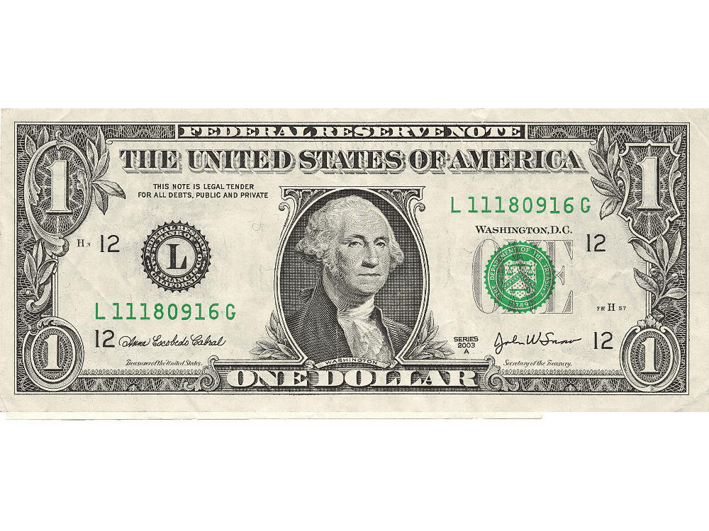 One Dollar Bill Clipart For Free