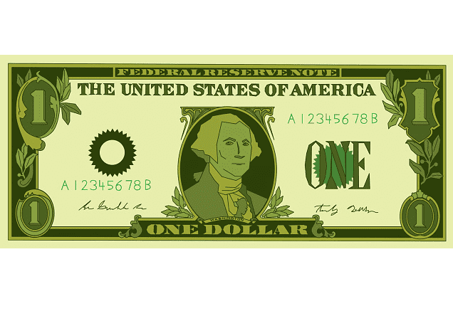 One Dollar Bill Clipart Png