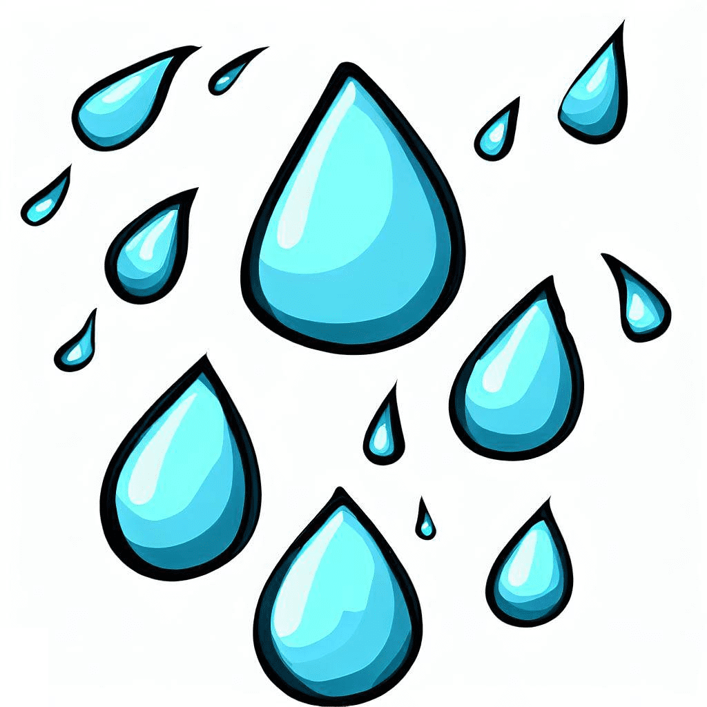 Raindrops Clipart Free Picture