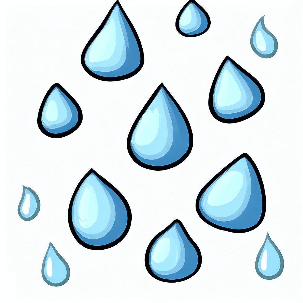 Raindrops Clipart Png Image