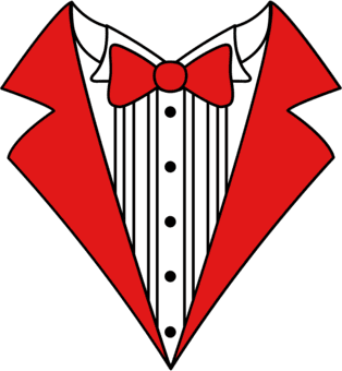 Red Tuxedo Clipart