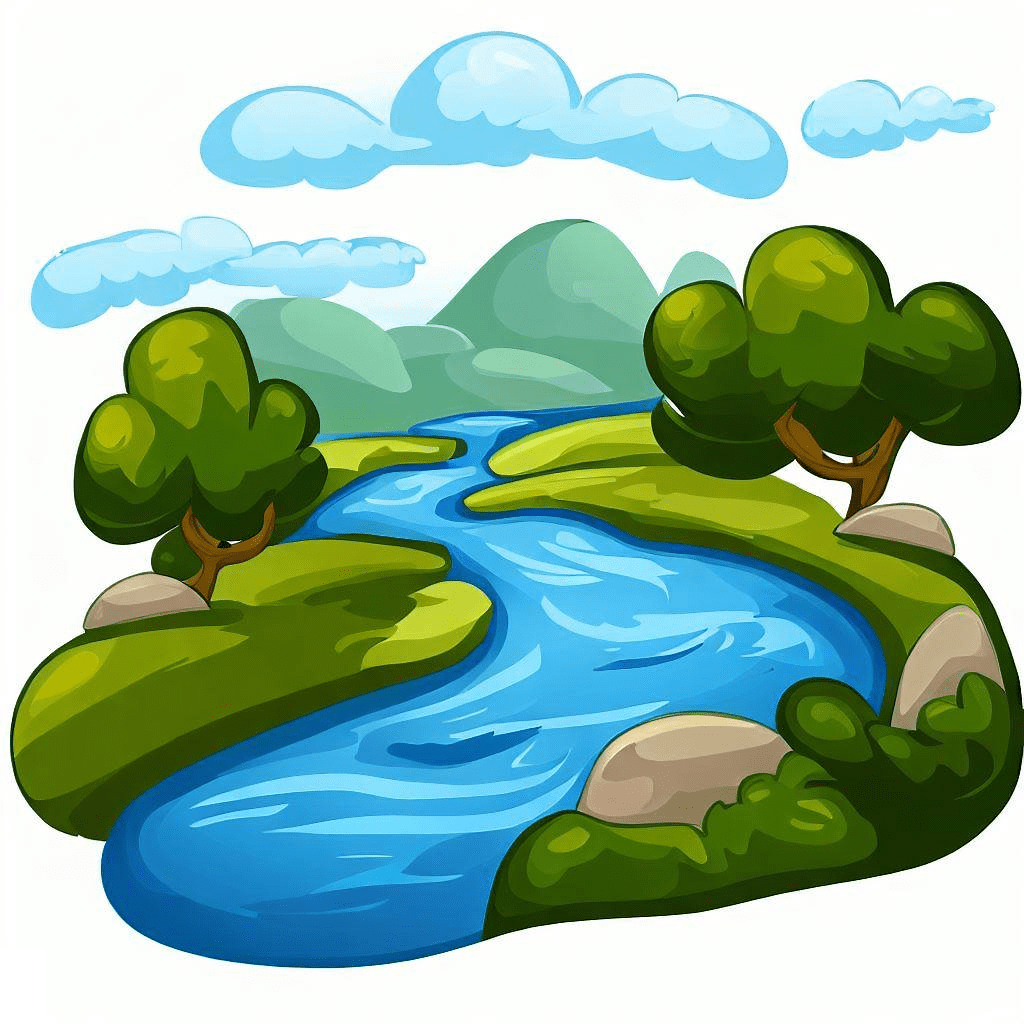 River and Sky Clipart
