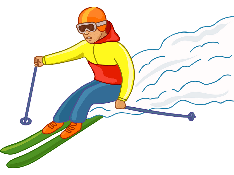 Skiing Clipart Transparent Image