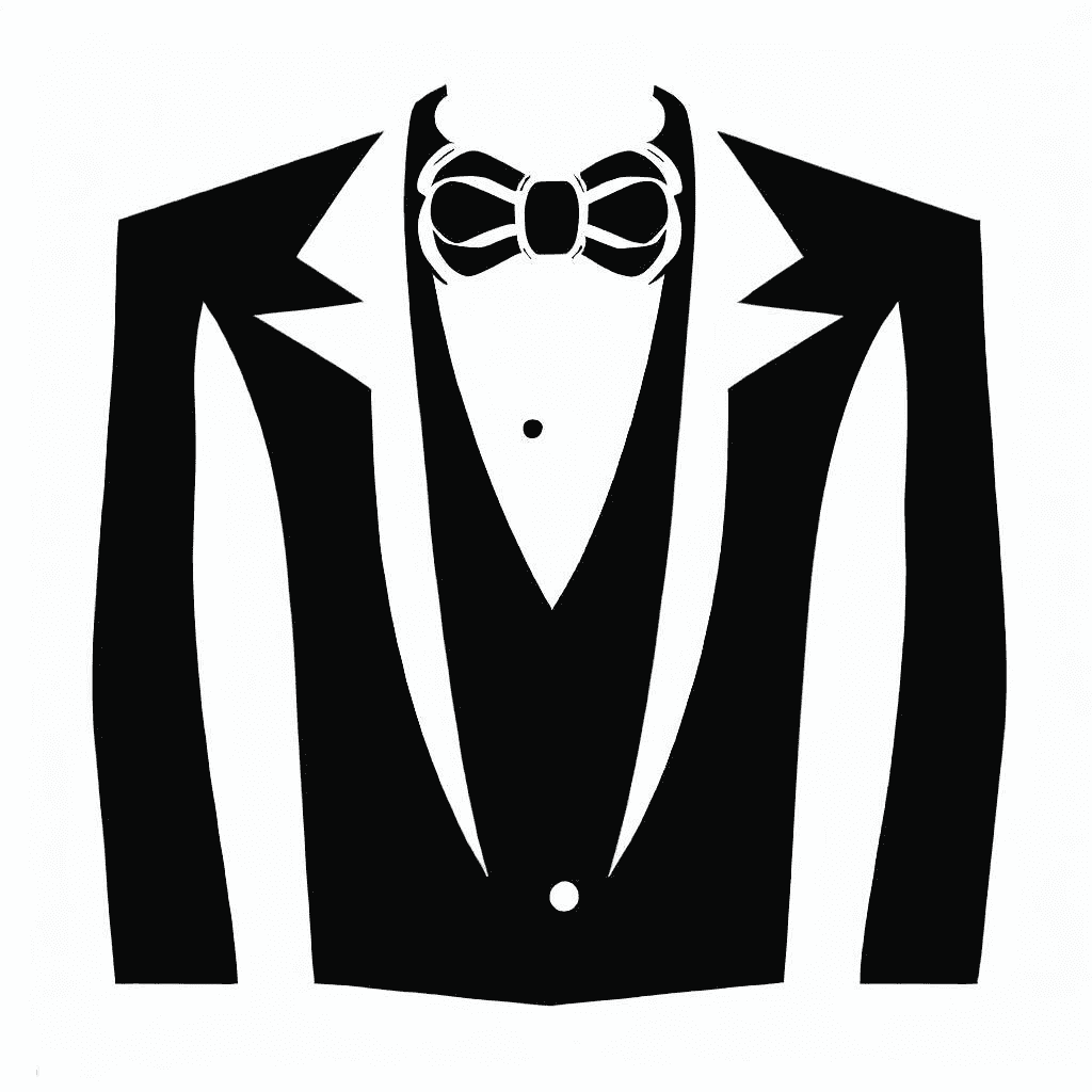 Tuxedo Black and White Clip Art