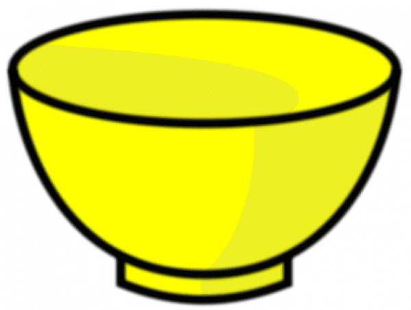 Yellow Bowl Clipart
