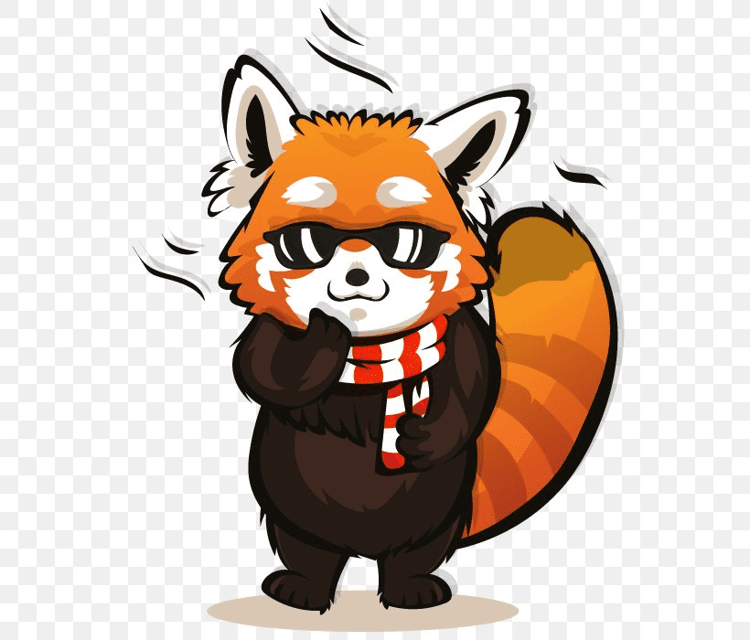 Cartoon Red Panda Clipart