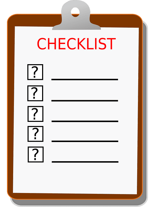 Checklist Clipart Transparent Background